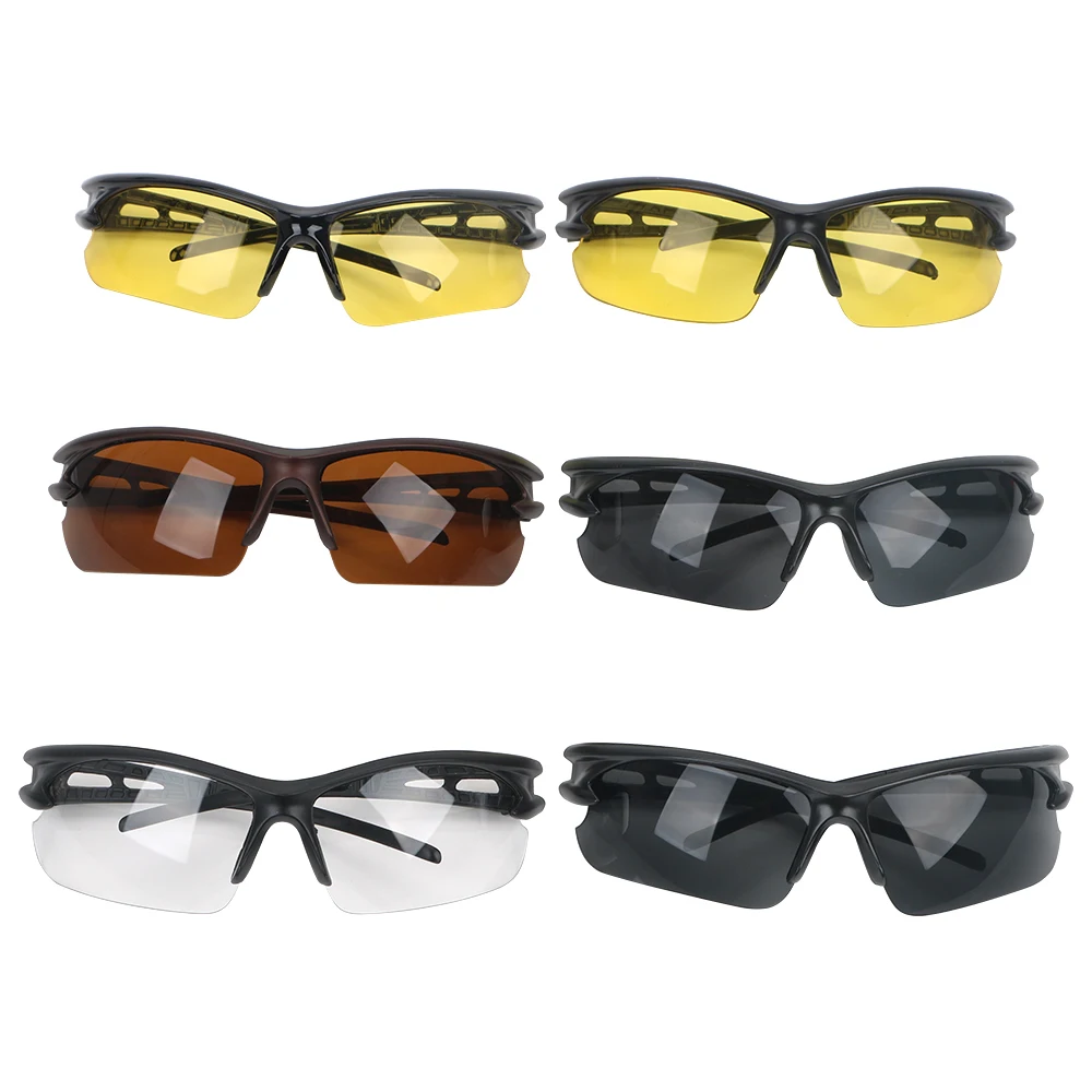 Night Vision Glasses Windproof For Outdoor Riding Plain Glass
