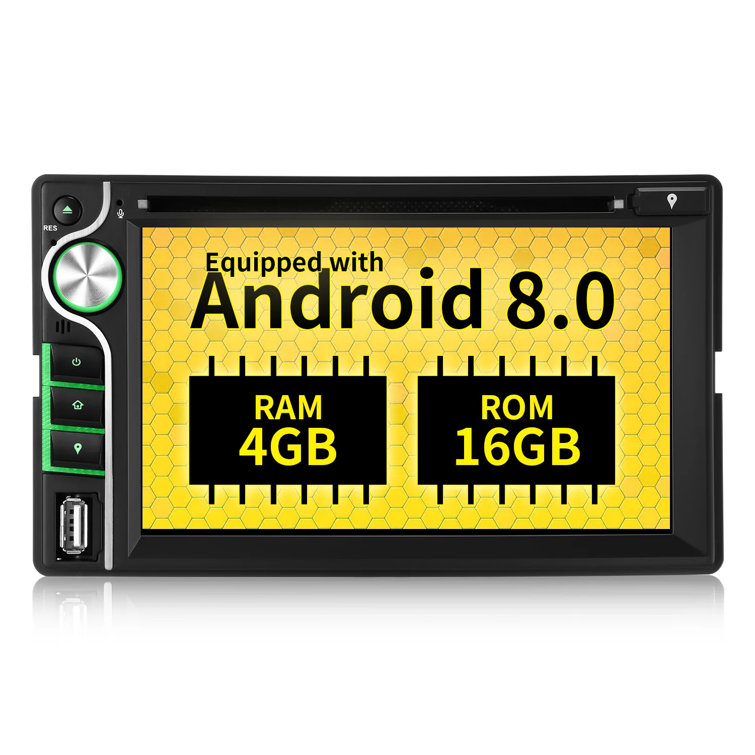 

ZEEPIN Car Head Unit Receiver 6.2-inch Disc Reader Audio Bluetooth DVD Player Stereo MP3 AUX FM Radio USB SD Multimedia Player