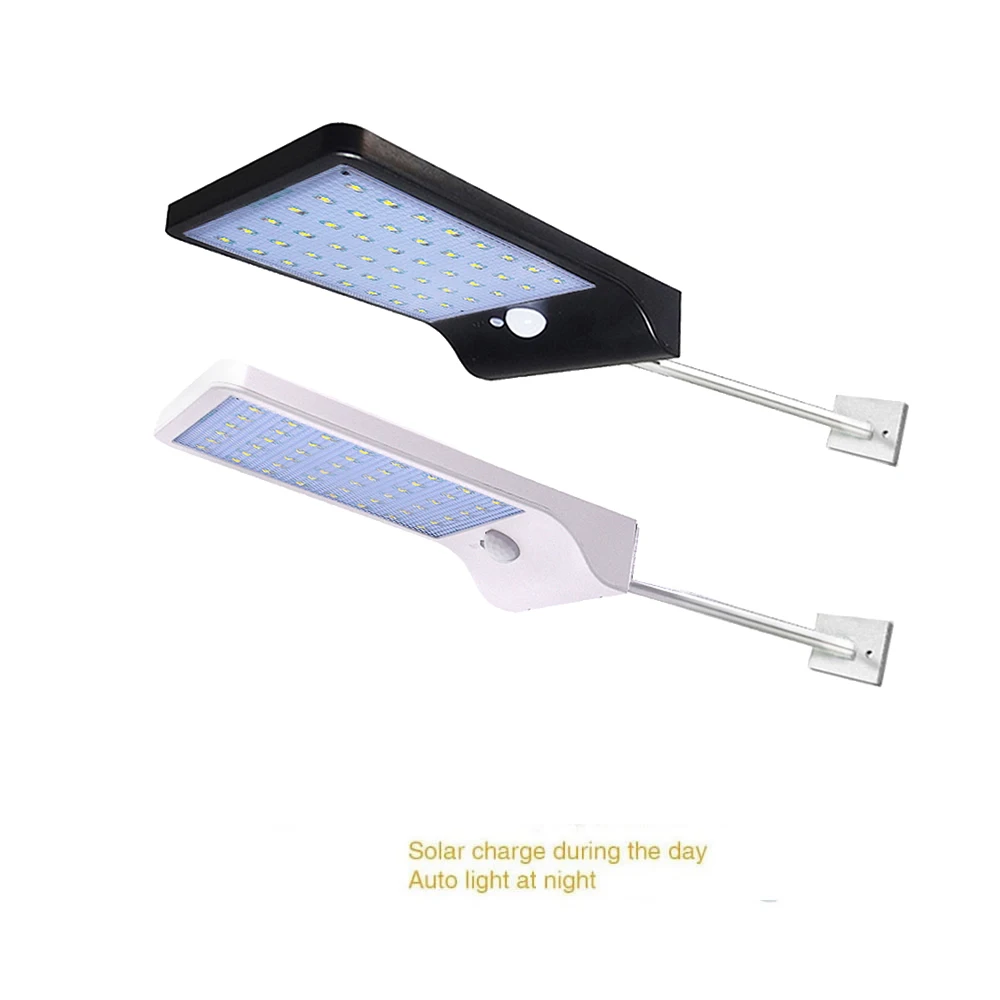 

Aluminum pole 36/48 LED Motion Sensor Light Solar Lights Lamp Outdoor Wall Garden Yard Waterproof Stick With 3 Mode spot flood