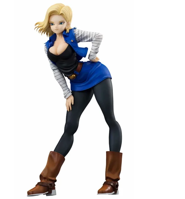 

19cm Dragon ball sexy Android 18 lazuli Action figure toys collection doll Christmas gift