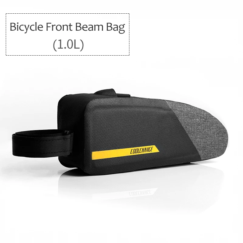 CoolChange сумка для велосипеда Водонепроницаемая Большая вместительная переносная велосипедная Передняя труба сумка для спорта на открытом воздухе сумка для велосипеда Аксессуары для велосипеда - Цвет: S-1.0L