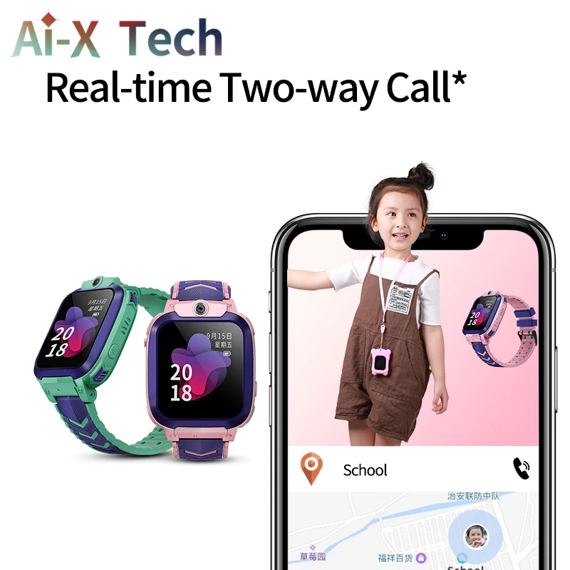 Ai X смарт часы позиционирования расположение телефон для детей 2G GSM A45 детские