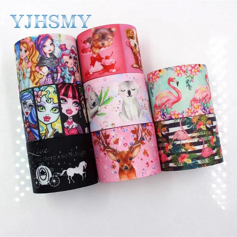 YJHSMY I-181106-149 38 мм 5 ярдов мультфильм животных ленты Термальность с печатным