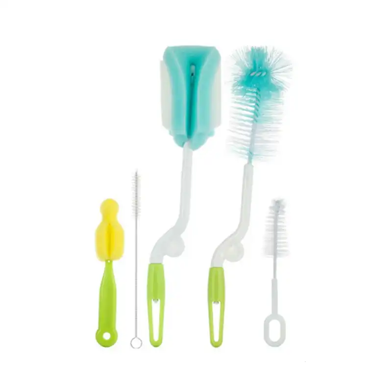 Bottle Sponge Cleaning Brush With Long Handle Nipple Cleaning Brush Utensil Tool
