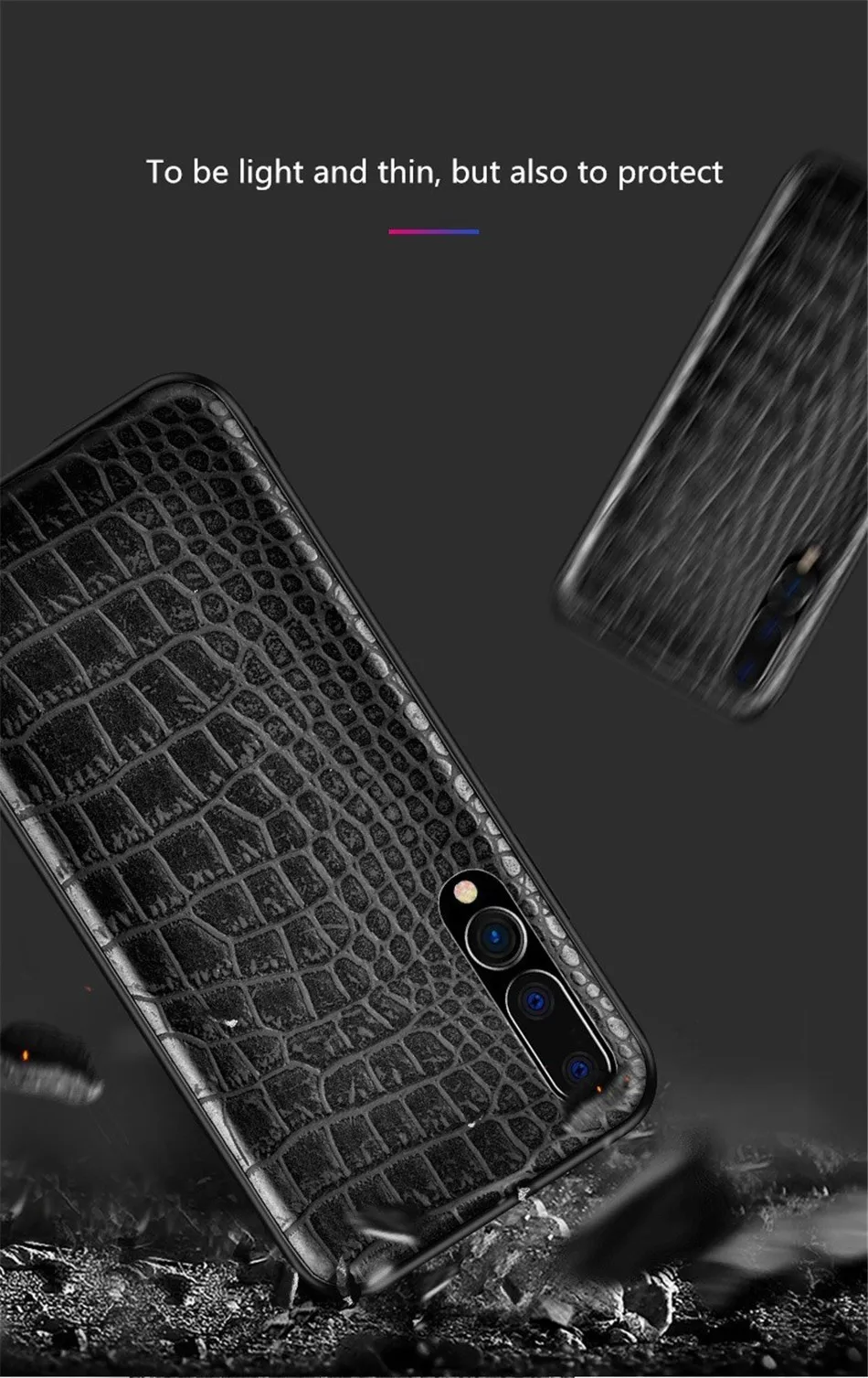 Retro Vintage Crocodile Snake Pattern Case For Huawei P20 Pro Printed PU Leather Soft Luxury Phone Back Cover For Huawei P20 (6)