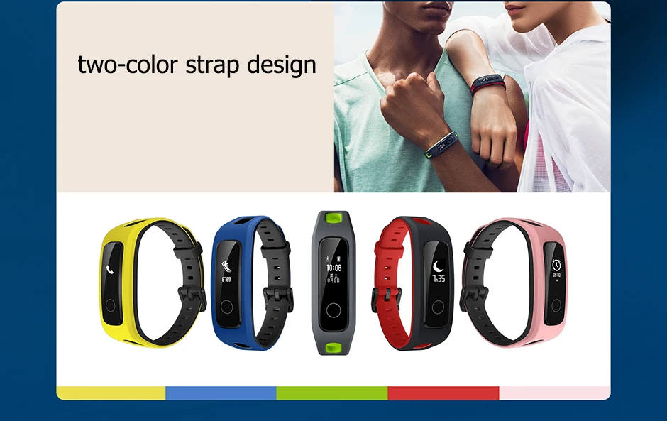 Умный Браслет huawei Honor Band 4 для бега, спортивный ремешок, обувь Land Impact, монитор сна, 50 м, водонепроницаемый