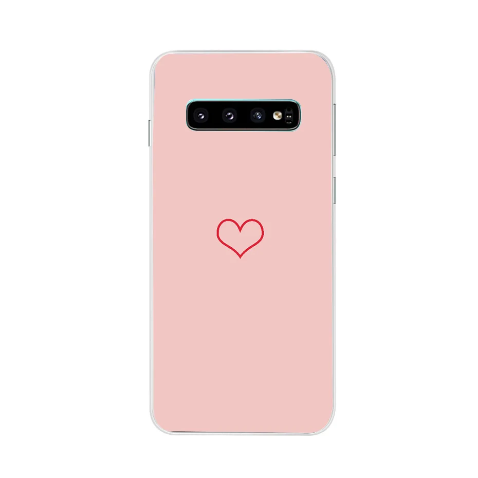 Модный чехол для телефона с сердцем для samsung S7 Edge S8 S9Plus, силиконовый чехол для samsung S10 Plus Lite A7 A750 A750F Note 9