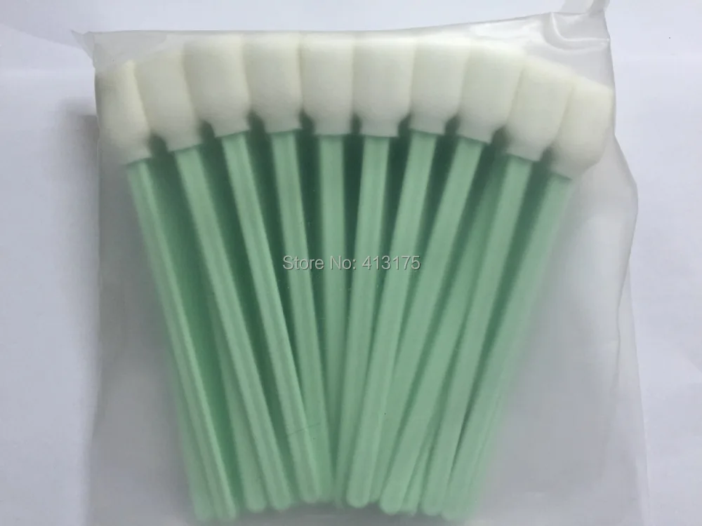 200 pcs Clean Swab Sponge stick for Roland Mimaki Mutoh Large format Inkjet Printer Epson Solvent