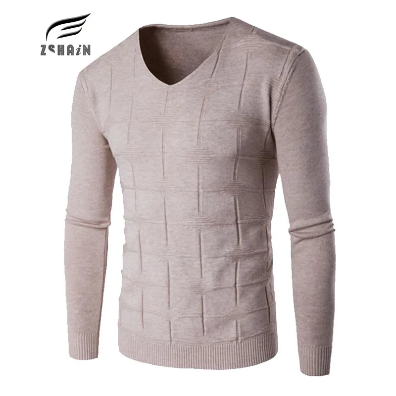Male Sweater 2017 Male Brand Casual Slim Long Sleeve Sweaters Men Pure
