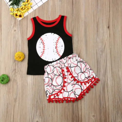 

Baby Clothes Set Causal Kids Baby Girl Boy Clothes Baseball Tops T-Shirt Shorts Summer Outfit Set