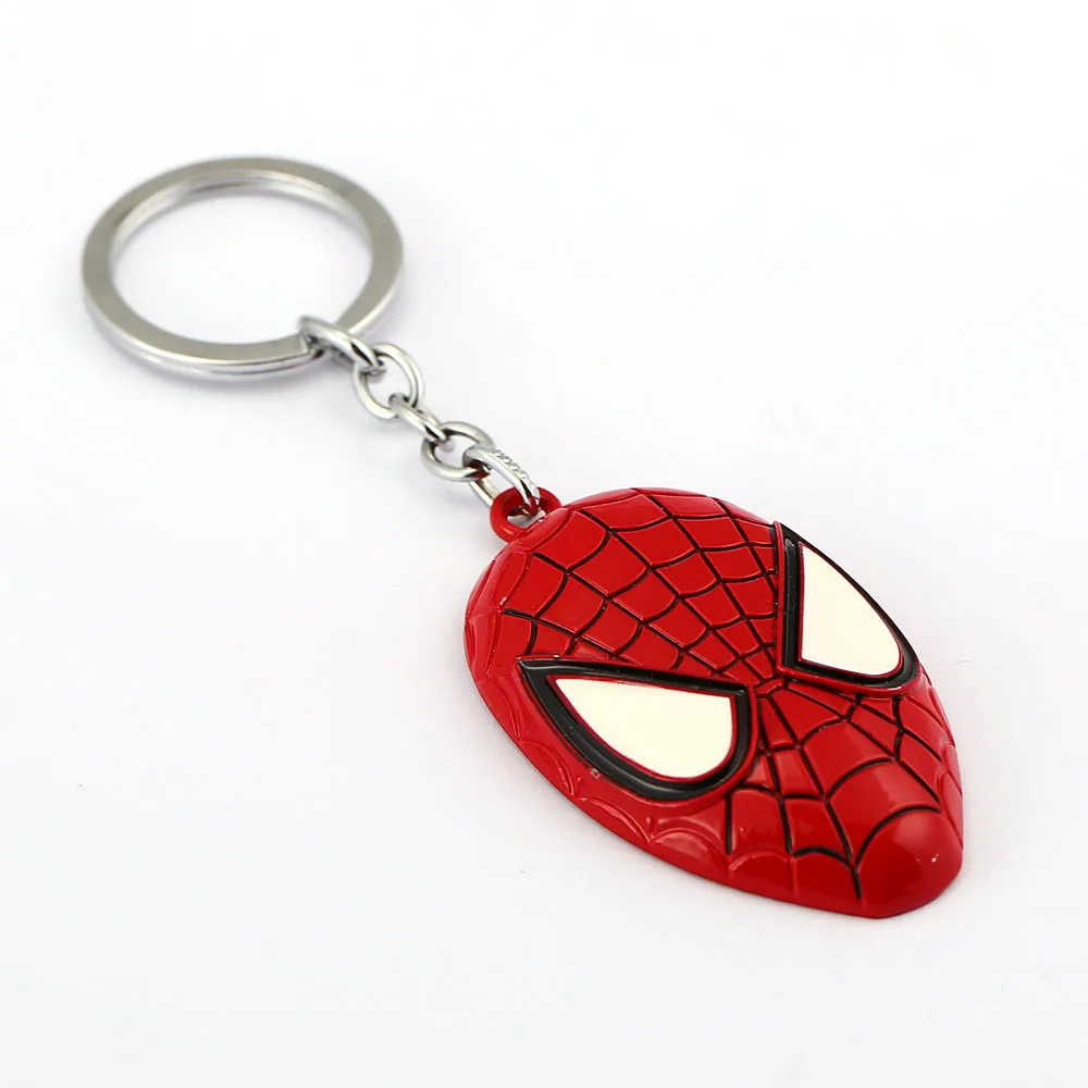MS Jewelry Spider Man Keychain SpiderMan Key Rings Holder For Gift