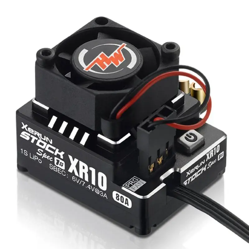 

Hobbywing XeRun XR10 PRO STOCK SPEC 1S 30112751 80A ESC brushless sensored for RC 1/10 1/12 racing cars