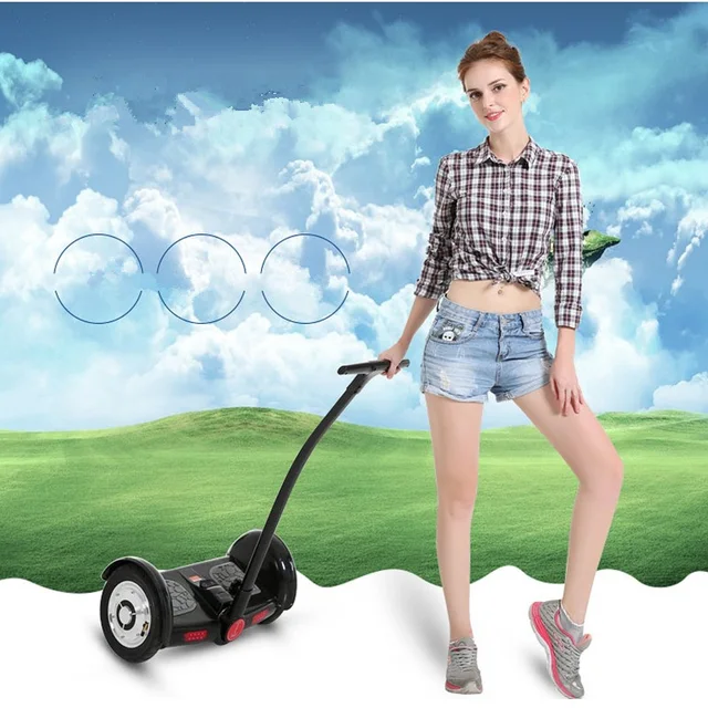 Cheap EBM TT 2 wheels electric standing scooter with handrail Smart Motorcycle self balancing electric scooter Bluetooth Speaker