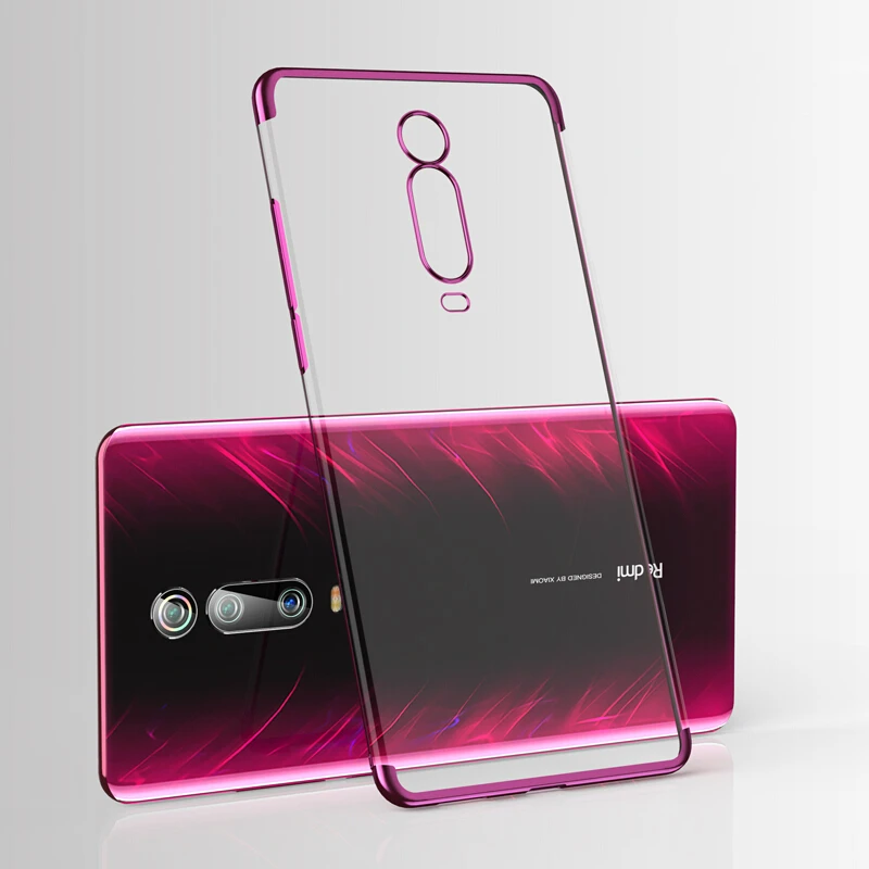 Защитный чехол для Xiao mi Red mi K20 Pro, чехол с прозрачным покрытием для Xiaomi mi 9 T, чехол из мягкого ТПУ, чехол для mi 9T Pro Coque Fundas - Цвет: Purple