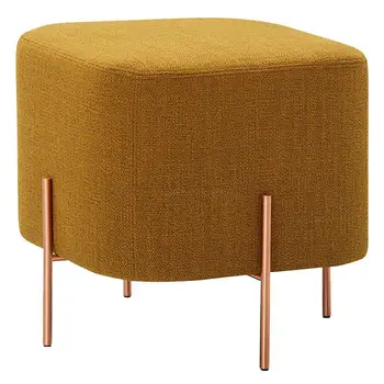 

Nordic Home Fabric + Metal Shoe Bench Simple Creative Square Small Stool Net Red Clothing Store Shoe Store Sofa Bench
