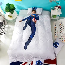 Роскошный хлопок мечтает быть hero 3D Постельное белье стандарты безопасности для детей, пуховое одеяло, покрывало на кровать, двойной лист queen Размер 3/4/6 шт