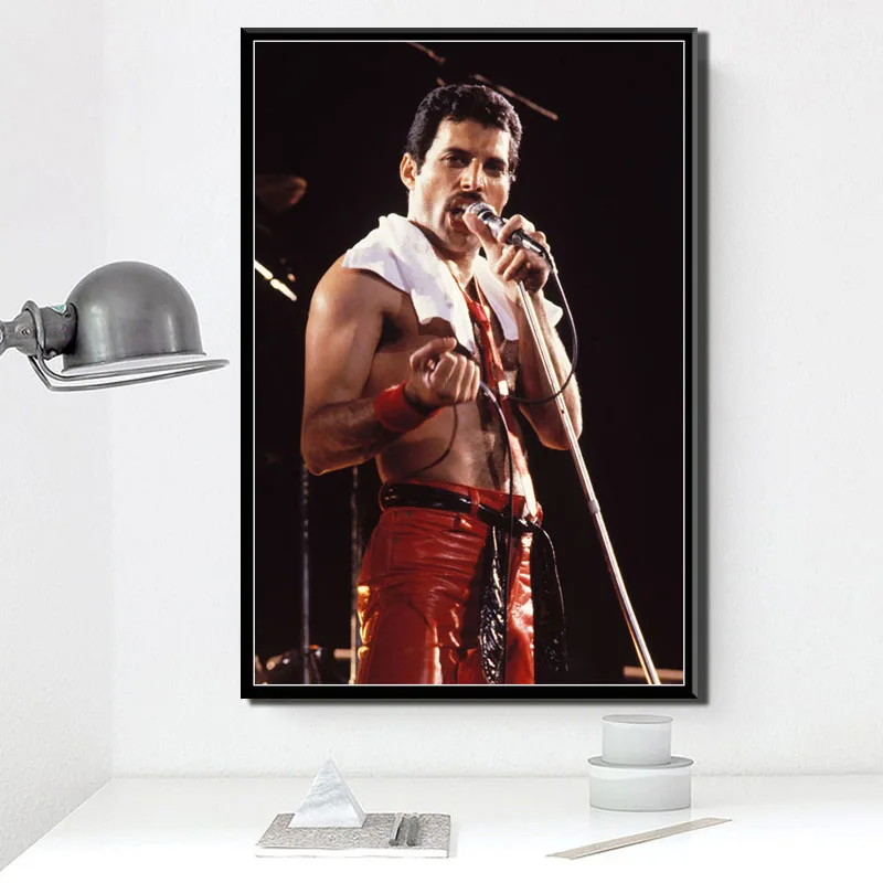 Фредди Меркури Queen музыканта Rock Band легендарный поп-звезды художественный постер Картина Настенная живопись картина домашний декор, плакаты и печать - Цвет: 0016