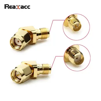 

Original Realacc 45 Degree Antenna Adapter Connector SMA RP-SMA Connection For RX5808 Fatshark Goggles RC Quadcopter Accessories