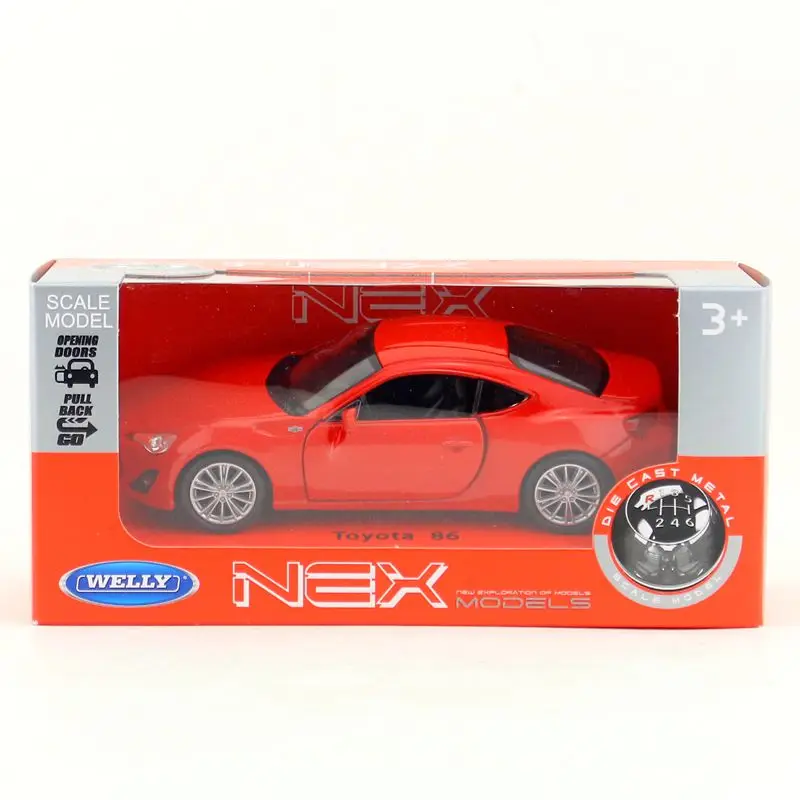 Модель литая под давлением Welly/Масштаб 1:36/игрушечный автомобиль TOYOTA 86