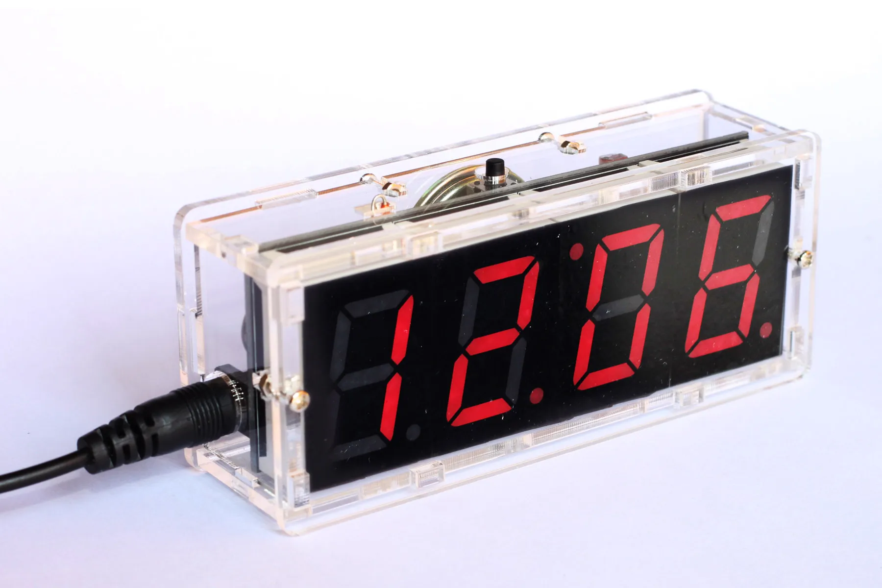 DIY Kit Красный светодиодный микроконтроллер электронные часы цифровые часы термометр с говорящими часами и PDF