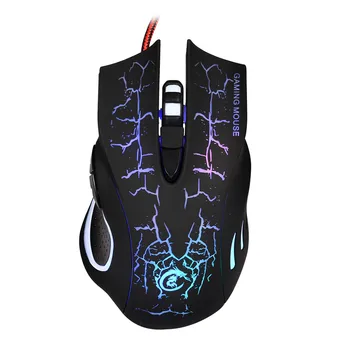 

7 Colour Six Key E-sports Game Mouse 5500 DPI High-end Optical Engine Pc Gamer Computer For Home Use Souris Silent Mouse Y5