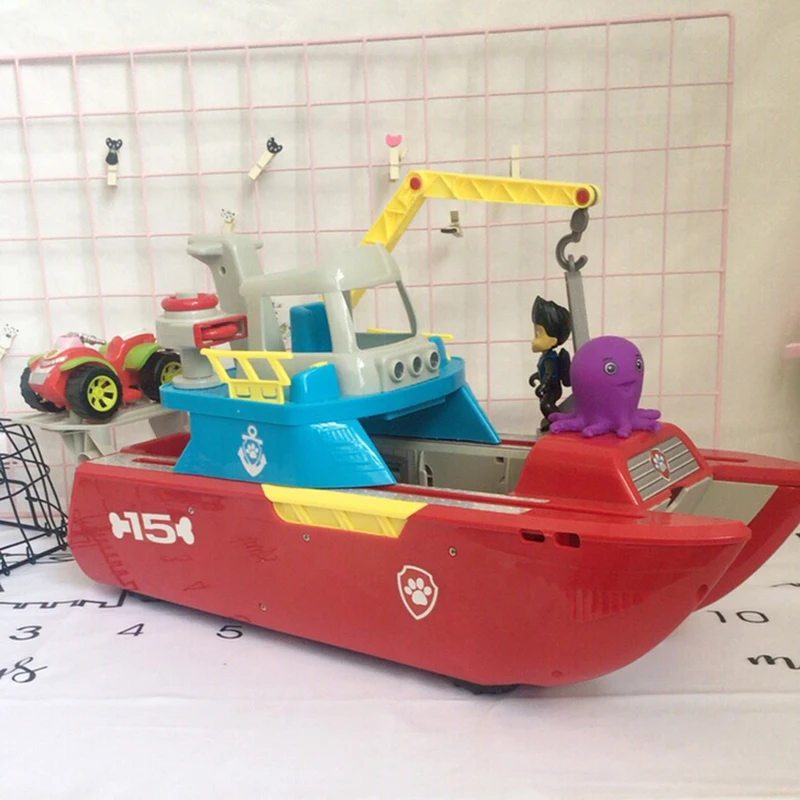 

Paw Patrol Patrulla Canina Dog Ferry Yacht Marine Rescue Vessel Anime Figure Action Figures Kids Toys for Children Gifts 2D60