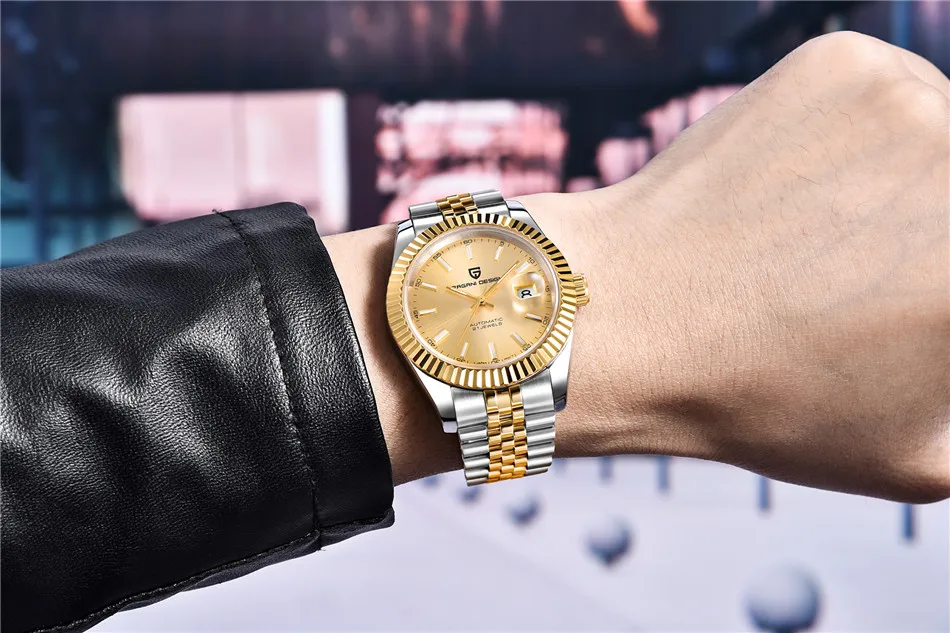PAGANI Дизайн люксовый бренд Мужские механические часы спортивные автоматические Ретро водонепроницаемые полностью стальные часы Relogio Masculino+ коробка