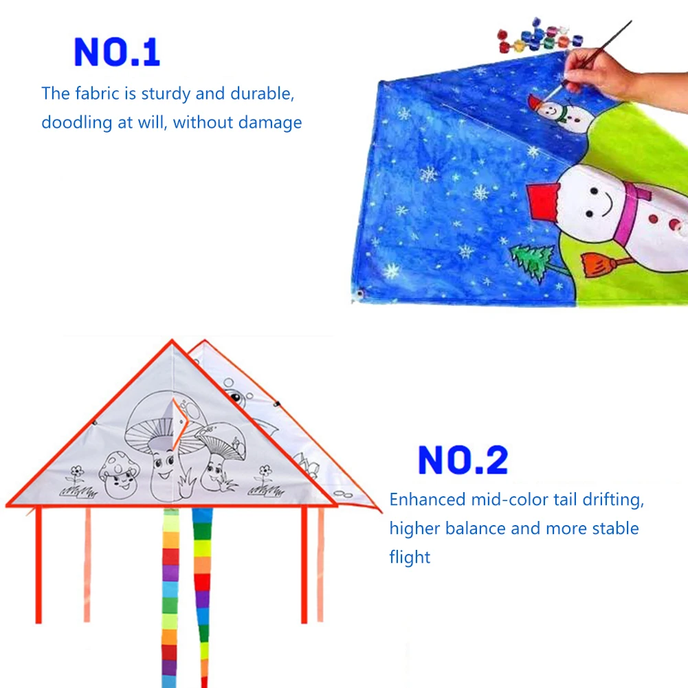 DIY Детские Каракули на открытом воздухе Забавный спортивный цвет из древесной бумаги змеи белый треугольный с 30 м линией