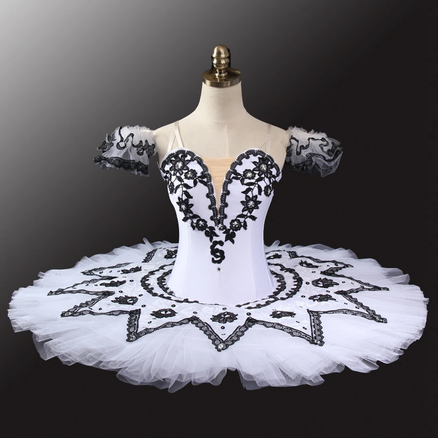 

White Black Doll Professional Ballet Tutu Women Child Ballerina Competiton YAGP Stage Tutus dancewear performance kids