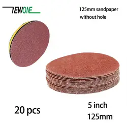 20 штук 125 мм Sander диск шлифовальный полировки Бумага песок Бумага диск № 40-#3000 абразивные инструменты для Jil Sander крупа