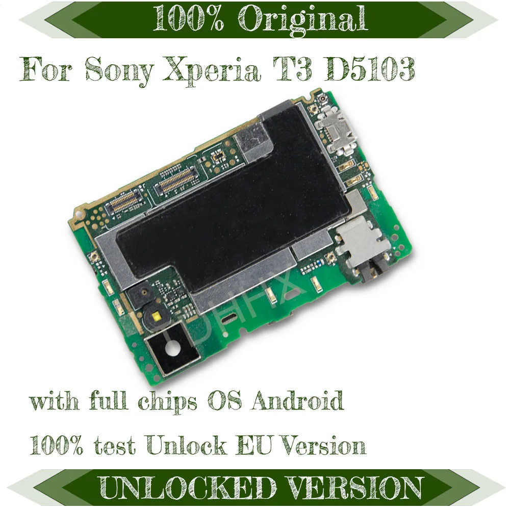 

100% Original unlocked for Sony Xperia T3 D5103 Motherboard,8gb for Sony T3 D5103 Logic Board with Android System