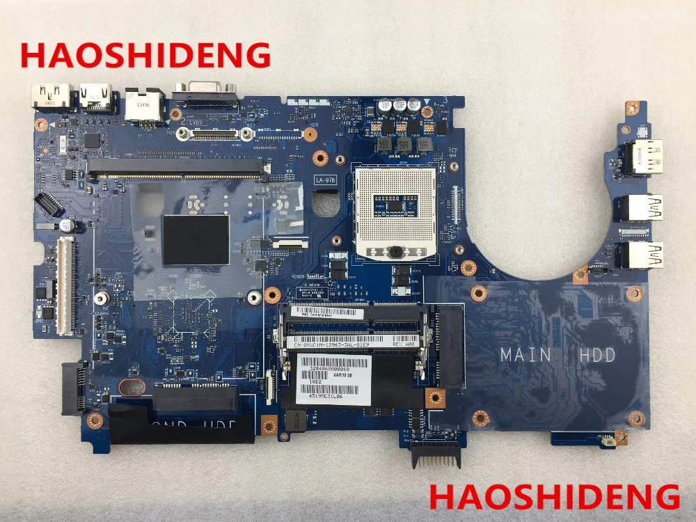 CN-0XWC1M XWC1M VAR10 LA-9781P لديل الدقة M6800 laptop motherboard PGA947.All وظائف 100% اختباره بالكامل!