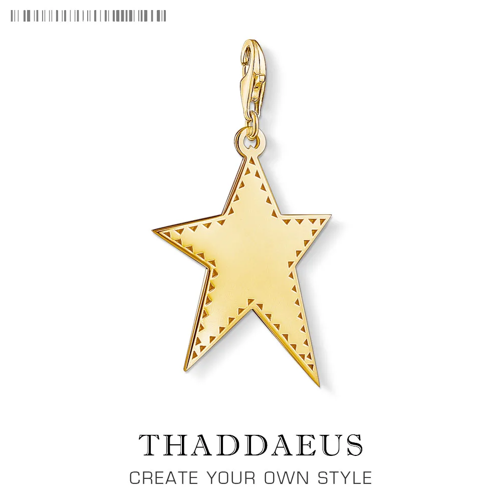 

Golden Star Silver Charms Pendant Thomas Jewelry Findings Accessories 925 Sterling Silver Fashion Jewelry Ts Gift For Women Men