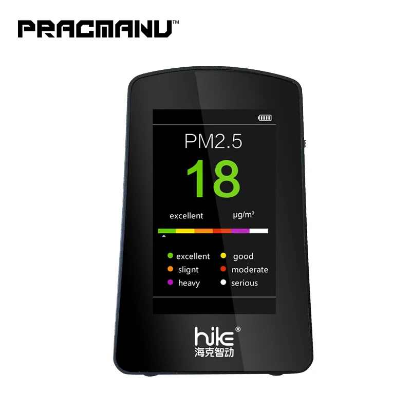 

PRACMANU PM2.5 Detector Gas Analyzers Gas Detector PM 2.5 Air Quality Monitor Electrical Screen Digital Gas Detector