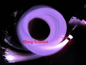 

300 pcs X2m 0.75mm pmma RGB LED fiber optic twinkle star ceiling kit for fiber optics lighting+dimmable /flash/strobe/fading l