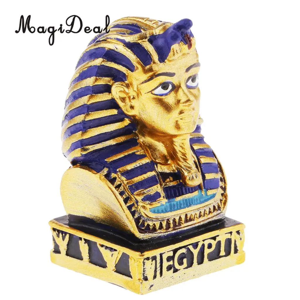 Handmade Painting 'Egyptian Pharaoh' Figure Statue Artwork Home