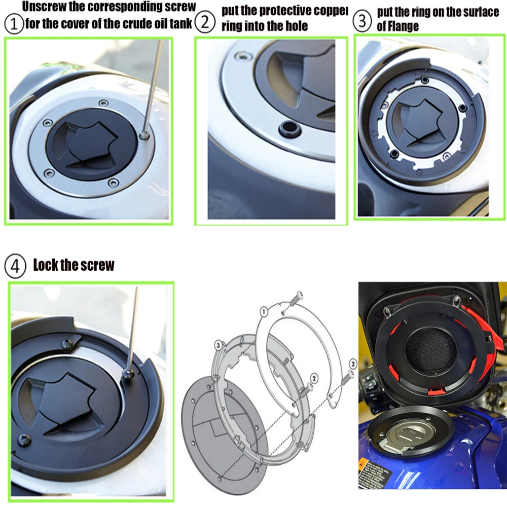 Быстросъемная сумка Tanklock 23L для мотоцикла MV Agusta Brutale 750 910 1078/MV F4 1000/Cagiva Mito 125|tank bag|tank