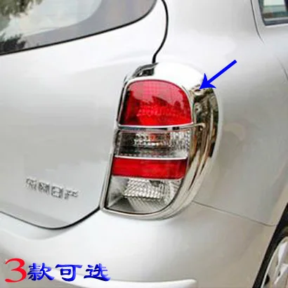 For Nissan March 2010 - 2015 ABS Chrome Front Rear Trunk Headlight Tail Light Lamp Cover Trim Styling Garnish Bezel Molding | Автомобили и