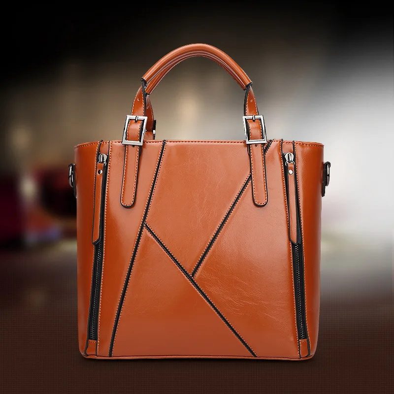 Women Leather Handbags Bag The New Spring And Summer Bags Women Leather Handbags Bag The New Spring And Summer Bags Manufacturers Wax Fashion Handbag In Top Handle From Luggage On