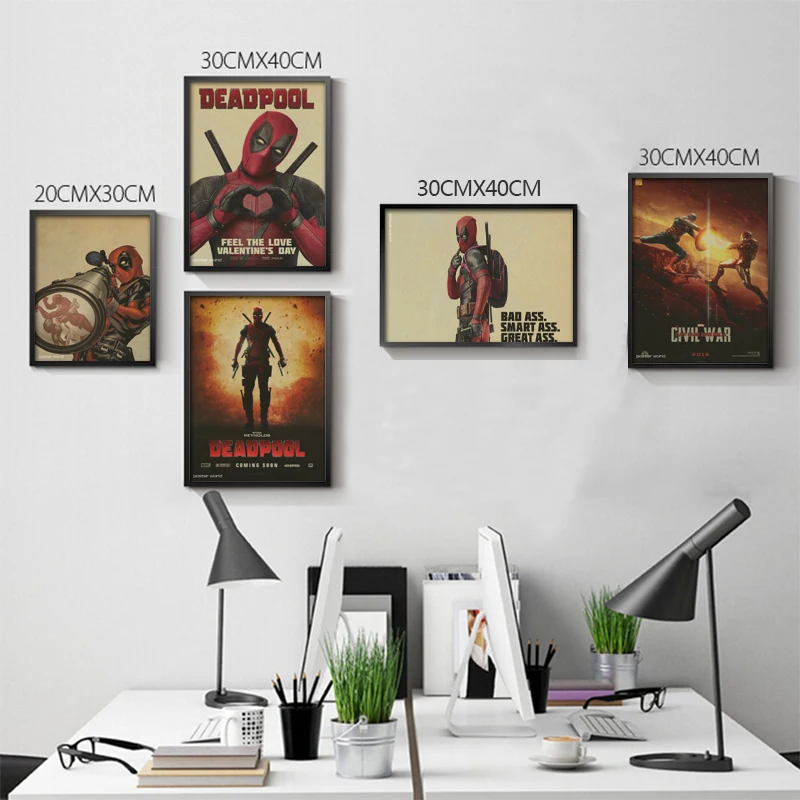 

Posters Deadpool Deadpool Marvel superhero Meng cheap decorative sticker Ryan Reynolds Movies & Videos