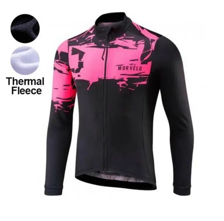 morvelo Велоспорт Джерси зимний длинный велосипед тепловой флис Ropa Roupa De Ciclismo Invierno Mujer Mtb Одежда