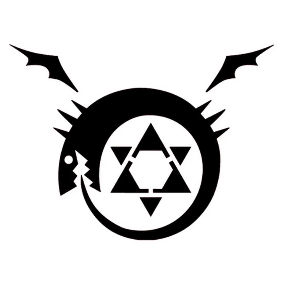 Cunymagos 14cm10.6cm Fullmetal Alchemist Homunculus Anime Vinyl Car Sticker  (5)