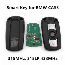 Smart Remote Autoschlüssel für BMW 1 3 5 6 serie X1 X5 X6 Z4 433 Mhz 315 Mhz 315LP CAS3 Keyless Entry Controller