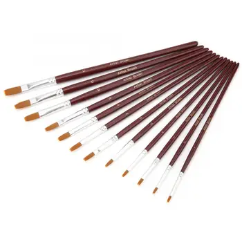 

12Pcs/set Watercolor Paint Brush Nylon Hair Art Painting Brush Drawing Supplies Brush Art Paint