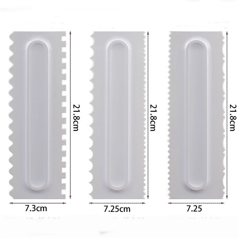 Расческа для украшения торта, глазурь, гладкий скребок для торта, 6 Дизайнов, текстуры, инструменты для выпечки VIP, инструмент для торта, Прямая поставка