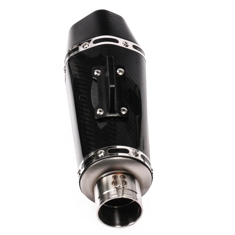 Universal 38~51mm Real carbon fiber stainless steel Motorcycle Exhaust Muffler Modified With DB Killer For Z900 GSXR750 CBR500 - Image 5