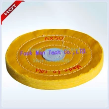 5X50 полировки ювелирных изделий Диск полировки ювелирных изделий Инструмент хлопок Полировка колес 2 шт./лот желтый полировки ткани колесо