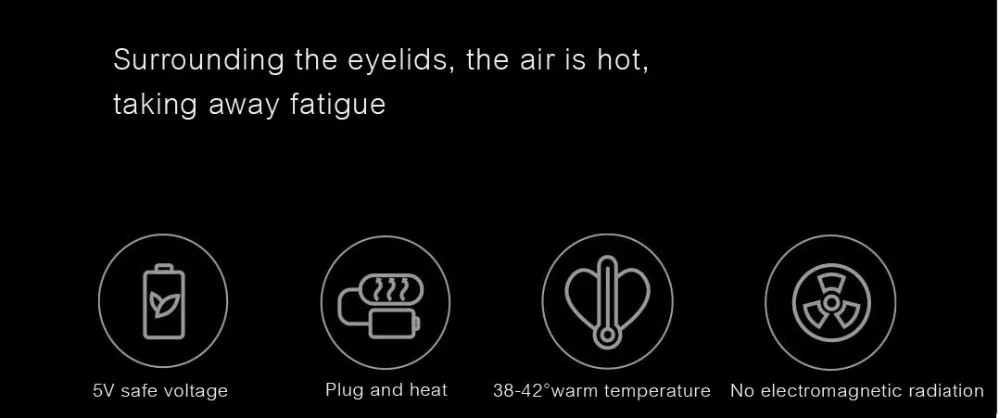 Xiaomi Mijia Ardor маска для глаз 3D стереоскопический горячий компресс Eyemask объемный нагрев снимает усталость usb type-C Питание для отдыха