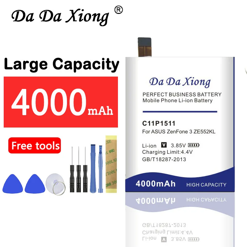

Da Da Xiong 4000mAh C11P1511 Battery for Asus ZenFone 3 ZenFone3 ze552kl z012da/e