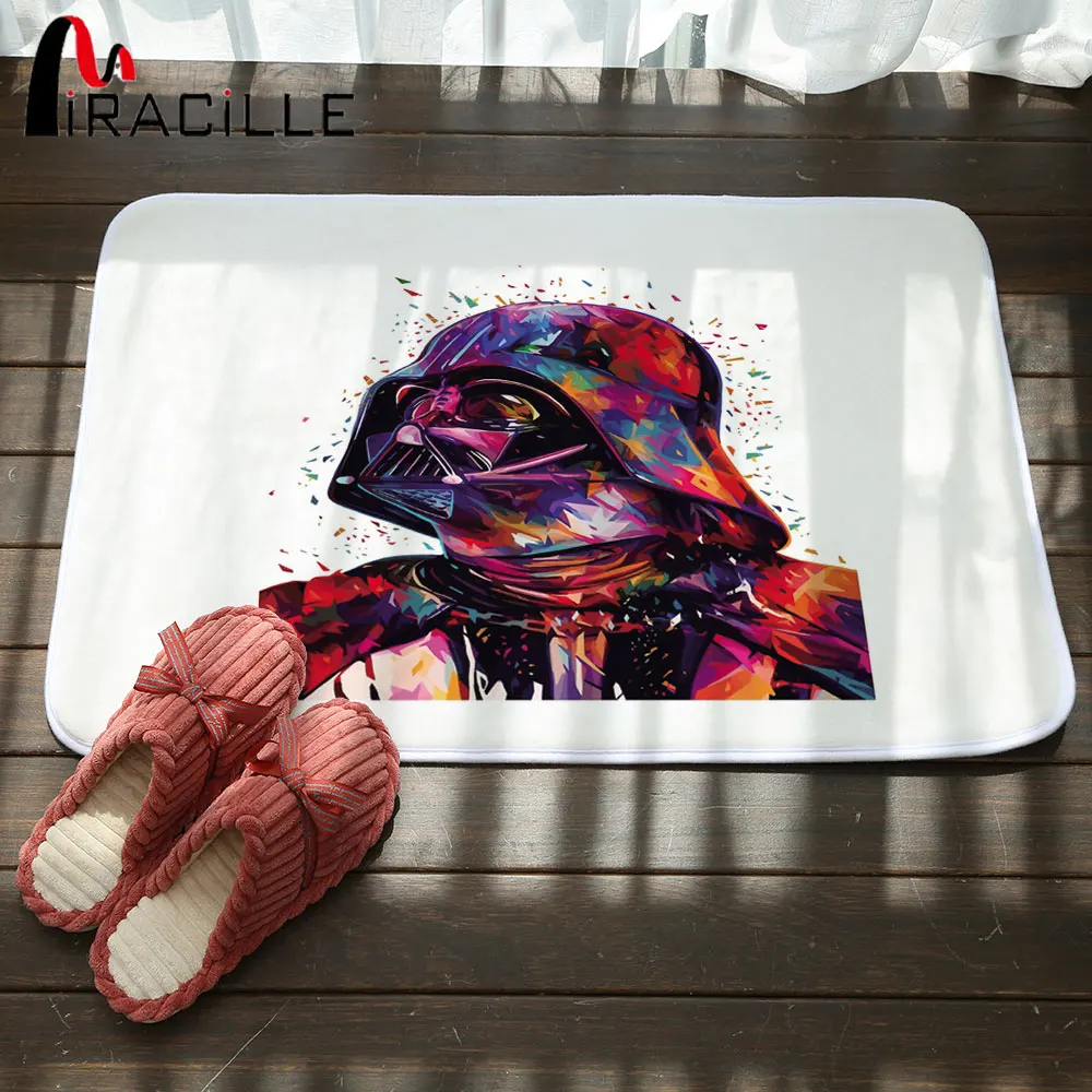 Miracille Floor Mat Colorful Star Wars Print Carpet Coral Velvet Shower Bathroom Mat Toilet Rugs Kitchen Mat Home Decoration Miracille Floor Mat Colorful Star Wars Print Carpet Coral Velvet Shower Bathroom Mat Toilet Rugs Kitchen Mat Home Decoration